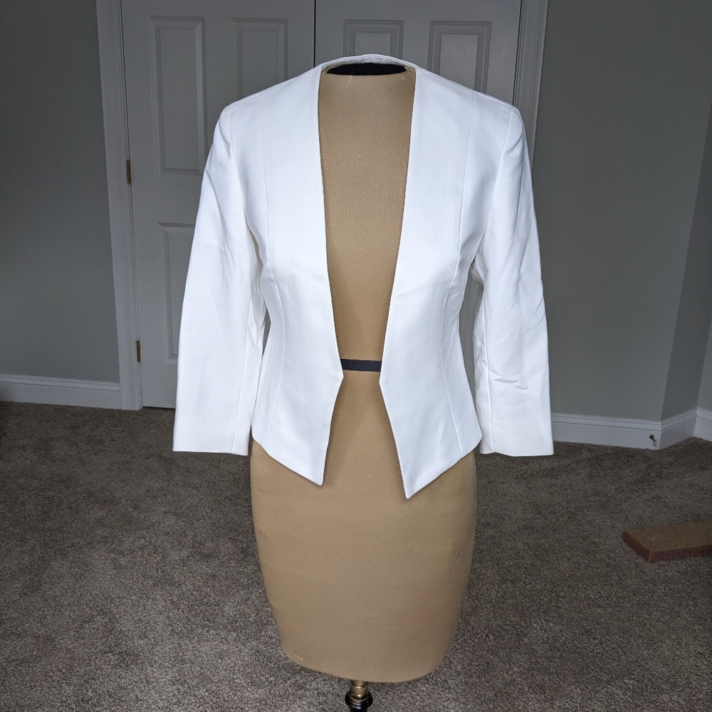 Express White Crop Blazer Size PXS